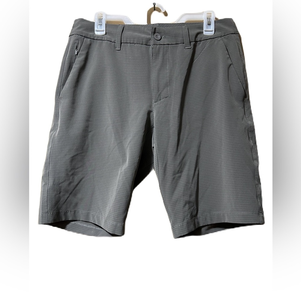Hang Ten Hybrid Shorts Mens 32  Gray Lightweight Golf Casual Bermuda summer